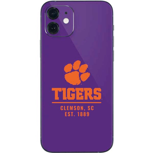 Clemson University Tigers Est 1889 iPhone 12 Skin