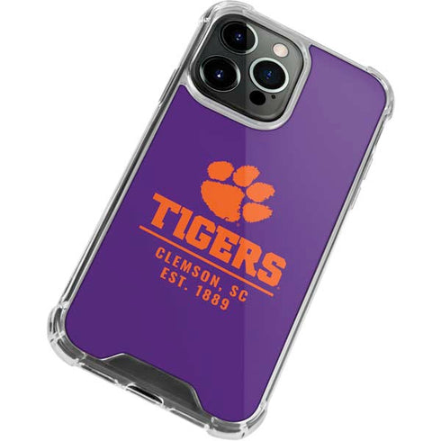 Clemson University Tigers Est 1889 iPhone 15 Pro Clear Case