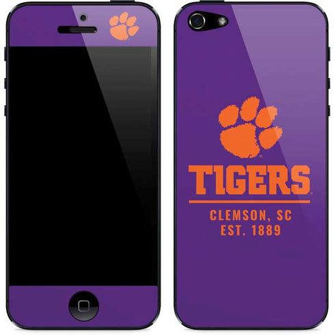 Clemson University Tigers Est 1889 iPhone 5/5s/5SE Skin