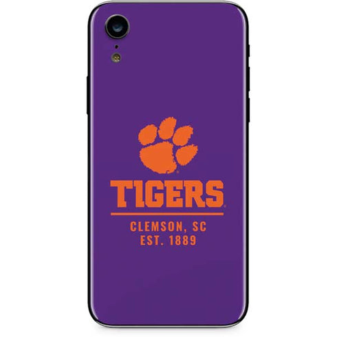 Clemson University Tigers Est 1889 iPhone XR Skin
