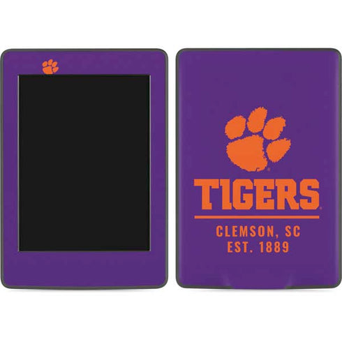 Clemson University Tigers Est 1889 Amazon Kindle Skin