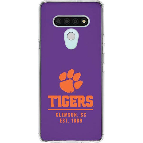 Clemson University Tigers Est 1889 LG Stylo 6 Clear Case