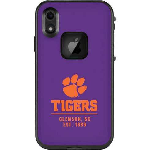 Clemson University Tigers Est 1889 LifeProof Fre iPhone Skin
