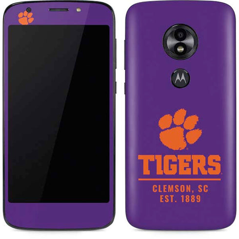 Clemson University Tigers Est 1889 Moto E5 Play Skin