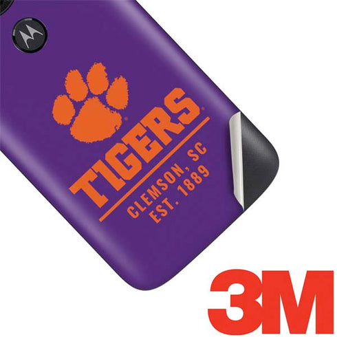 Clemson University Tigers Est 1889 Moto E5 Play Skin