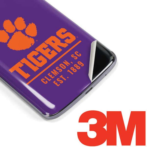 Clemson University Tigers Est 1889 Moto E5 Plus Skin