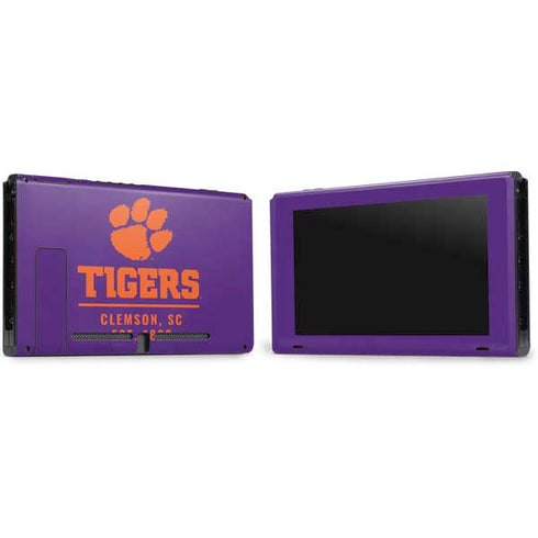 Clemson University Tigers Est 1889 Nintendo Switch Bundle Skin