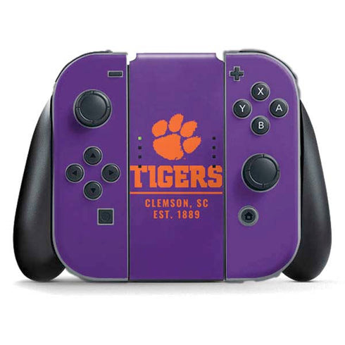 Clemson University Tigers Est 1889 Nintendo Switch (2017-2021) Joy-Con Controller Skin