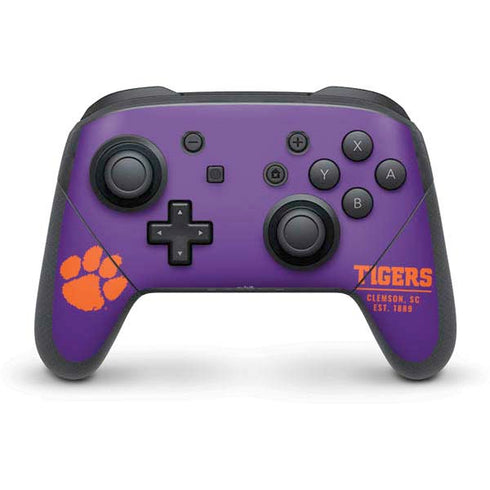 Clemson University Tigers Est 1889 Nintendo Switch Pro Controller Skin