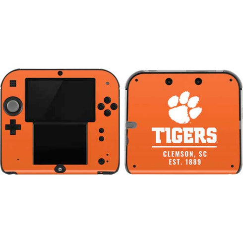 Clemson University Tigers Est 1889 Orange Nintendo 2DS Skin
