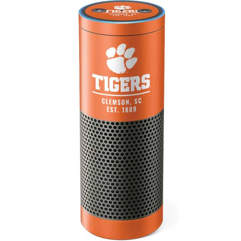 Clemson University Tigers Est 1889 Orange Amazon Echo Skin