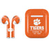 Clemson University Tigers Est 1889 Orange Apple AirPods Skin