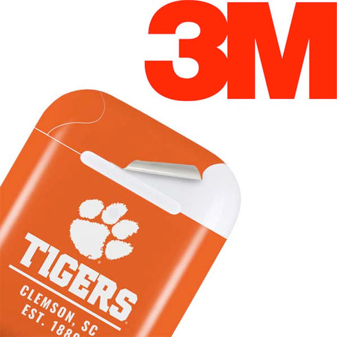 Clemson University Tigers Est 1889 Orange Apple AirPods Skin