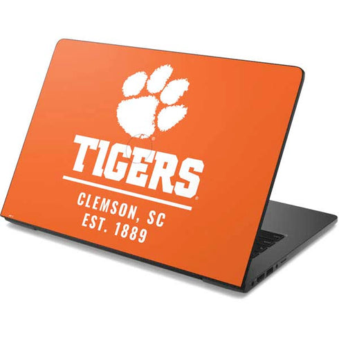 Clemson University Tigers Est 1889 Orange Dell Chromebook Skin