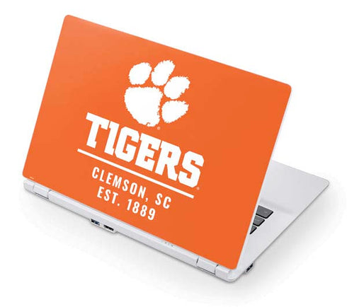 Clemson University Tigers Est 1889 Orange Acer Chromebook Skin