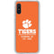 Clemson University Tigers Est 1889 Orange Galaxy A10e Clear Case