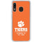 Clemson University Tigers Est 1889 Orange Galaxy A20 Clear Case