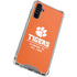 Clemson University Tigers Est 1889 Orange Galaxy A54 5G Clear Case