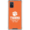 Clemson University Tigers Est 1889 Orange Galaxy A71 5G Clear Case