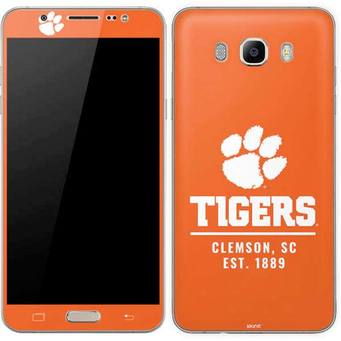 Clemson University Tigers Est 1889 Orange Galaxy J7 Skin