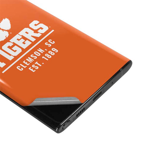 Clemson University Tigers Est 1889 Orange Galaxy Note 10 Plus Skin