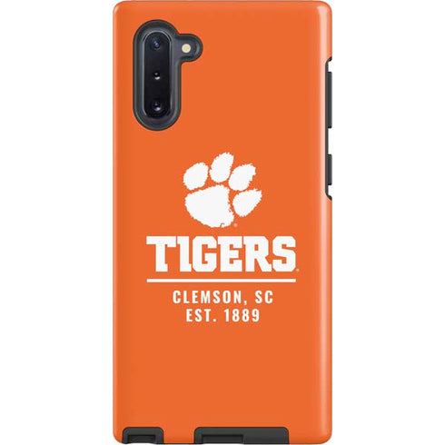 Clemson University Tigers Est 1889 Orange Galaxy Note 10 Pro Case