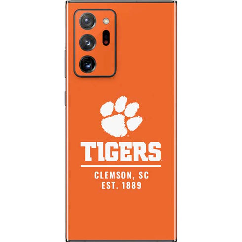 Clemson University Tigers Est 1889 Orange Galaxy Note20 Ultra 5G Skin