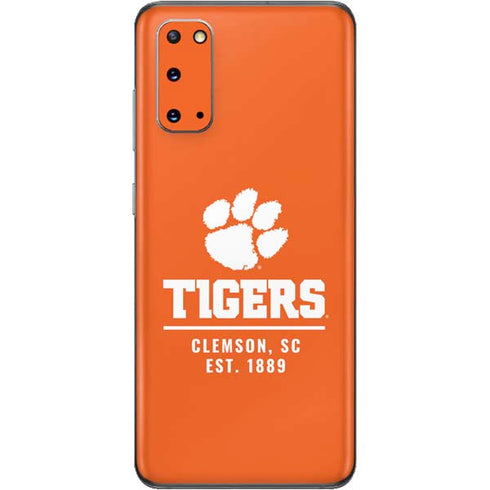Clemson University Tigers Est 1889 Orange Galaxy S20 Skin