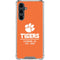 Clemson University Tigers Est 1889 Orange Galaxy S23 FE Clear Case