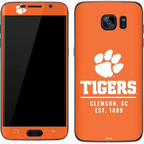 Clemson University Tigers Est 1889 Orange Galaxy S7 Skin