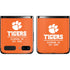 Clemson University Tigers Est 1889 Orange Galaxy Z Flip Skin