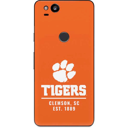 Clemson University Tigers Est 1889 Orange Google Pixel 2 Skin