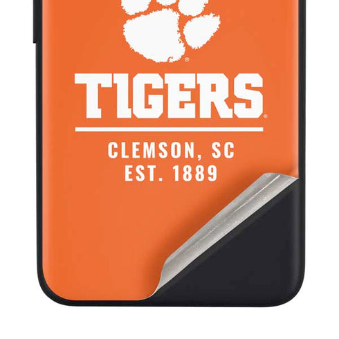 Clemson University Tigers Est 1889 Orange Google Pixel 4a Skin
