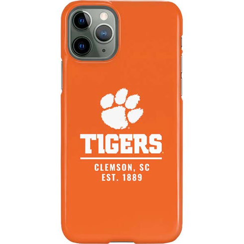 Clemson University Tigers Est 1889 Orange iPhone 11 Pro Lite Case