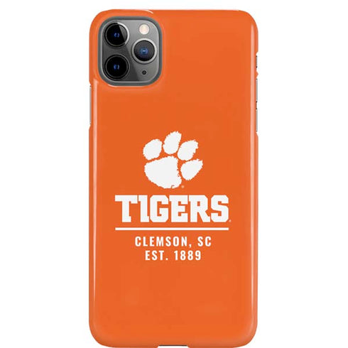 Clemson University Tigers Est 1889 Orange iPhone 11 Pro Max Lite Case