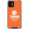 Clemson University Tigers Est 1889 Orange iPhone 12 Clear Case