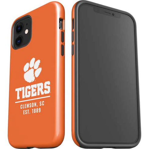 Clemson University Tigers Est 1889 Orange iPhone 12 Impact Case