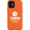 Clemson University Tigers Est 1889 Orange iPhone 12 Mini Impact Case