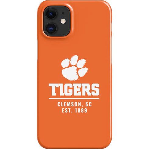 Clemson University Tigers Est 1889 Orange iPhone 12 Mini Lite Case