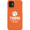 Clemson University Tigers Est 1889 Orange iPhone 12 Mini Lite Case
