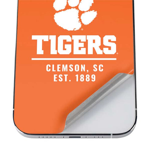 Clemson University Tigers Est 1889 Orange iPhone 12 Pro Max Skin