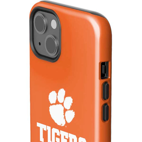 Clemson University Tigers Est 1889 Orange iPhone 15 Plus Impact Case