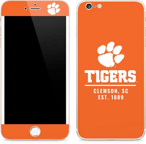 Clemson University Tigers Est 1889 Orange iPhone 6/6s Plus Skin