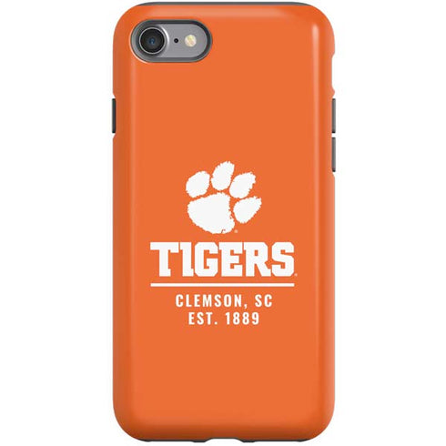 Clemson University Tigers Est 1889 Orange iPhone SE (2nd & 3rd Gen) Pro Case