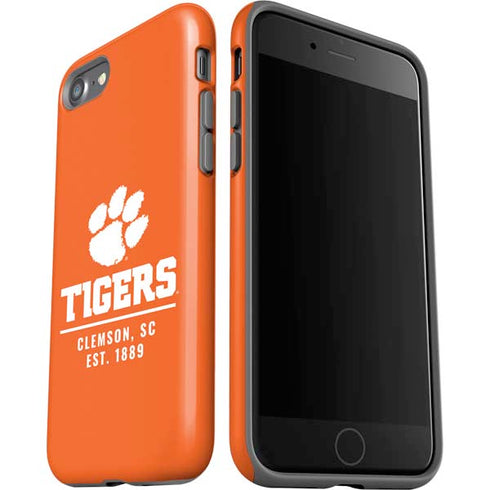 Clemson University Tigers Est 1889 Orange iPhone SE (2nd & 3rd Gen) Pro Case