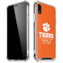 Clemson University Tigers Est 1889 Orange iPhone XR Clear Case