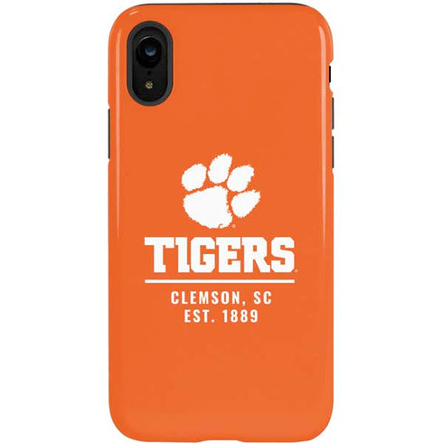 Clemson University Tigers Est 1889 Orange iPhone XR Pro Case