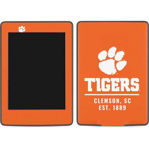 Clemson University Tigers Est 1889 Orange Amazon Kindle Skin