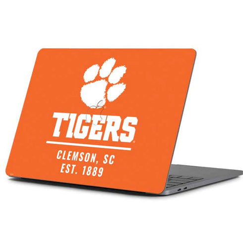 Clemson University Tigers Est 1889 Orange Apple MacBook Pro 13-inch Skin