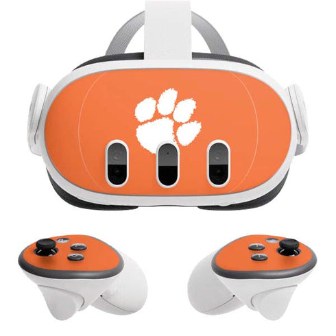 Clemson University Tigers Est 1889 Orange Meta Quest 3 Skin